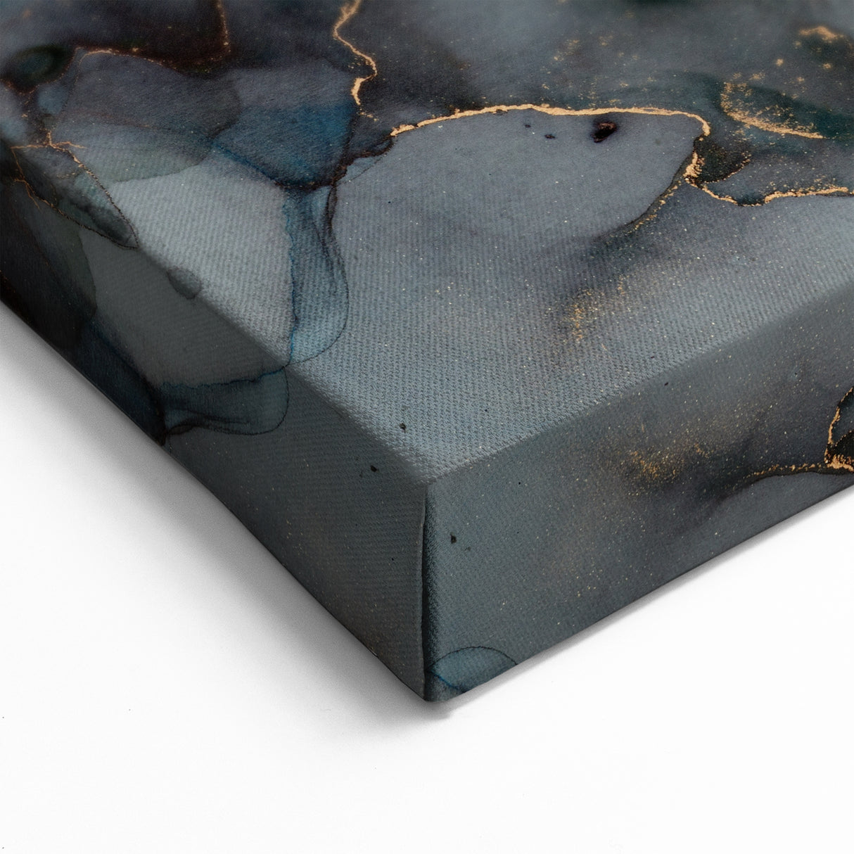 Premium Abstract Canvas Prints – Gold, Blue & Burnt Orange Art