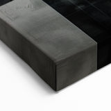 Black and White Geometric Wall Art - Modern Abstract Canvas
