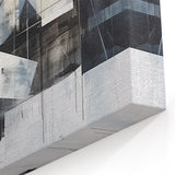 Modern Black and White Geometric Wall Art - Abstract Canvas