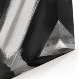 Modern Black and White Abstract Paintings - Monochrome Canvas Art