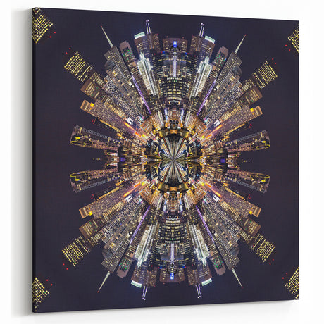 Urban Architectural Wall Art - Futuristic Cityscape Print