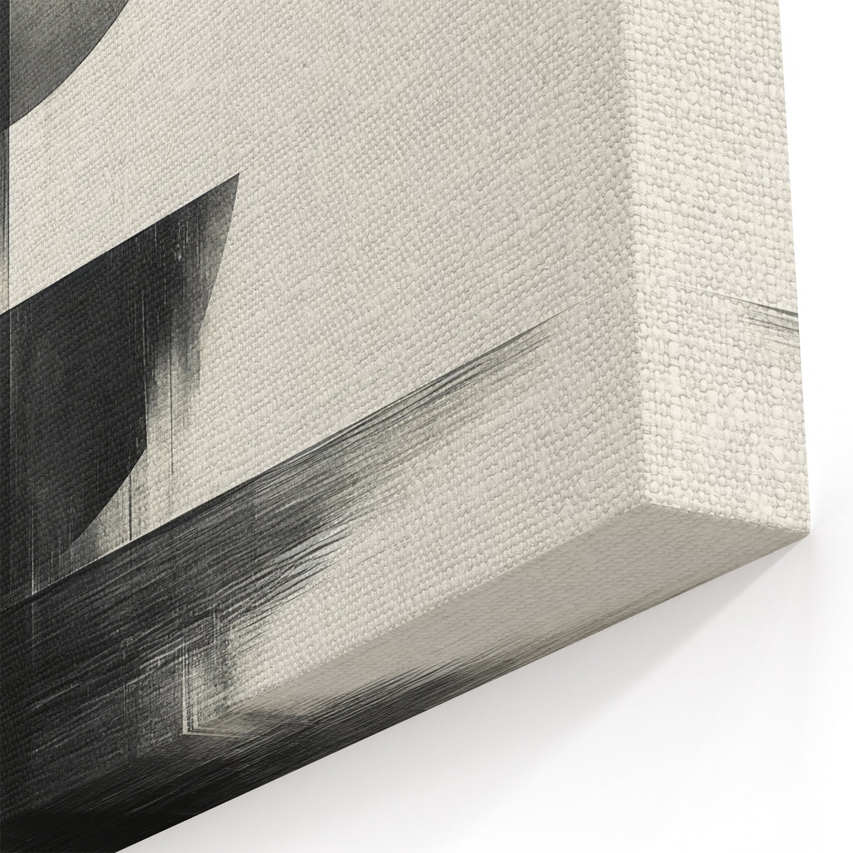 Black and White Geometric Wall Art - Minimalist Abstract Print
