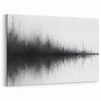 Black and White Abstract Landscape Art - Modern Minimalist Print