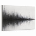 Black and White Abstract Landscape Art - Modern Minimalist Print