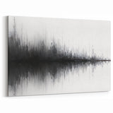 Black and White Abstract Landscape Art - Modern Minimalist Print