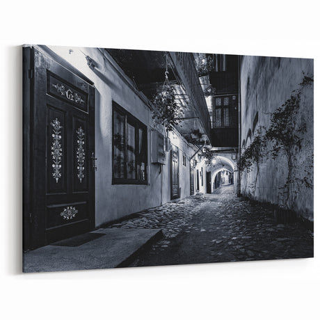 Black and White Urban Scenery Wall Art – Cityscape Photography Print