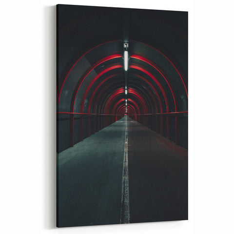 Urban Architectural Wall Art – Vibrant Cityscape Canvas Print