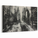 Urban Scenery Wall Art – Modern Cityscape Architecture Print