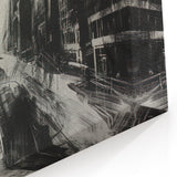 Urban Scenery Wall Art – Modern Cityscape Architecture Print