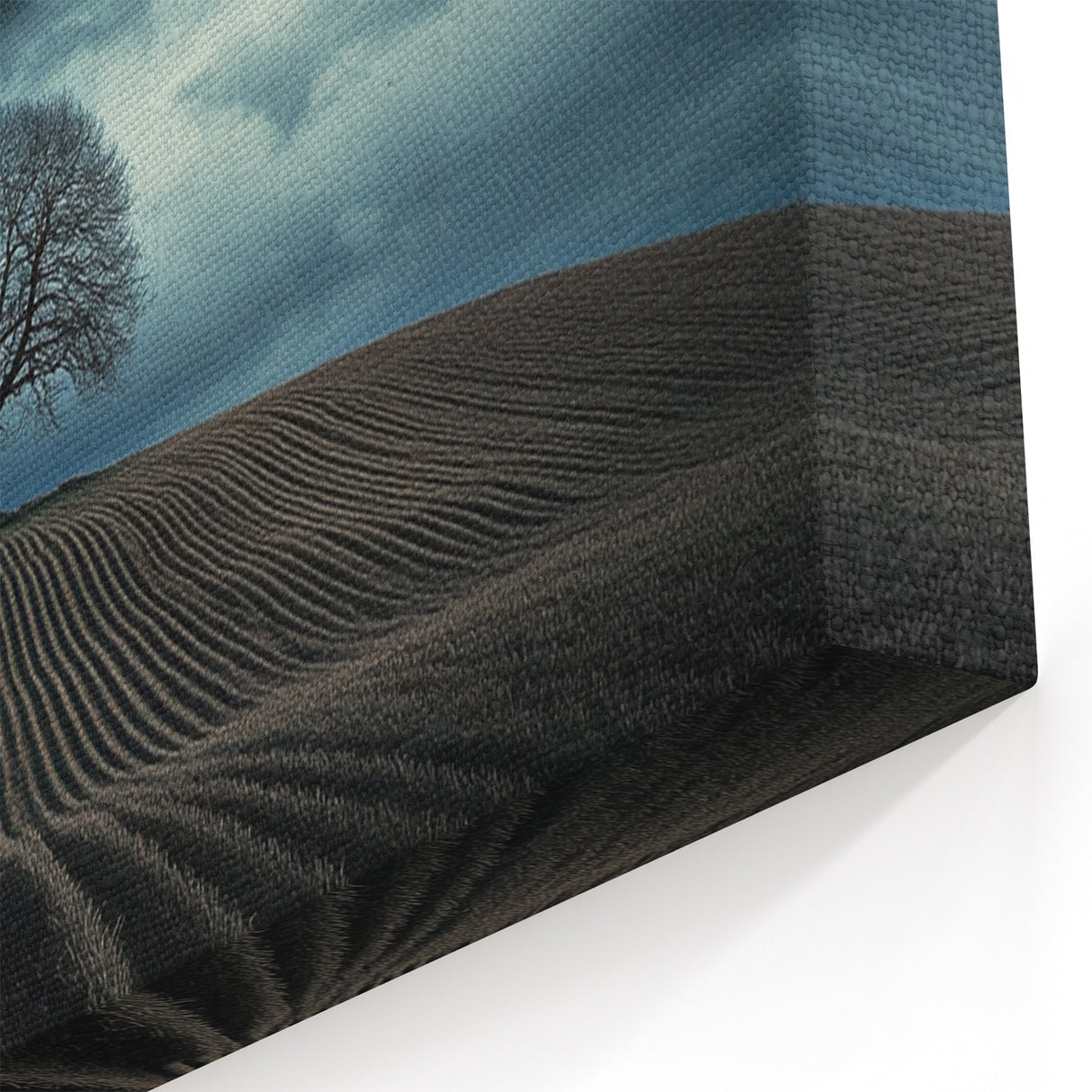 Black and White Minimalist Landscapes – Dramatic Stormy Tree Print
