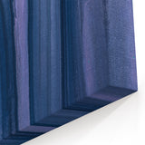 Serene Abstract Fluid Canvas – Contemporary Blue & Plum Art