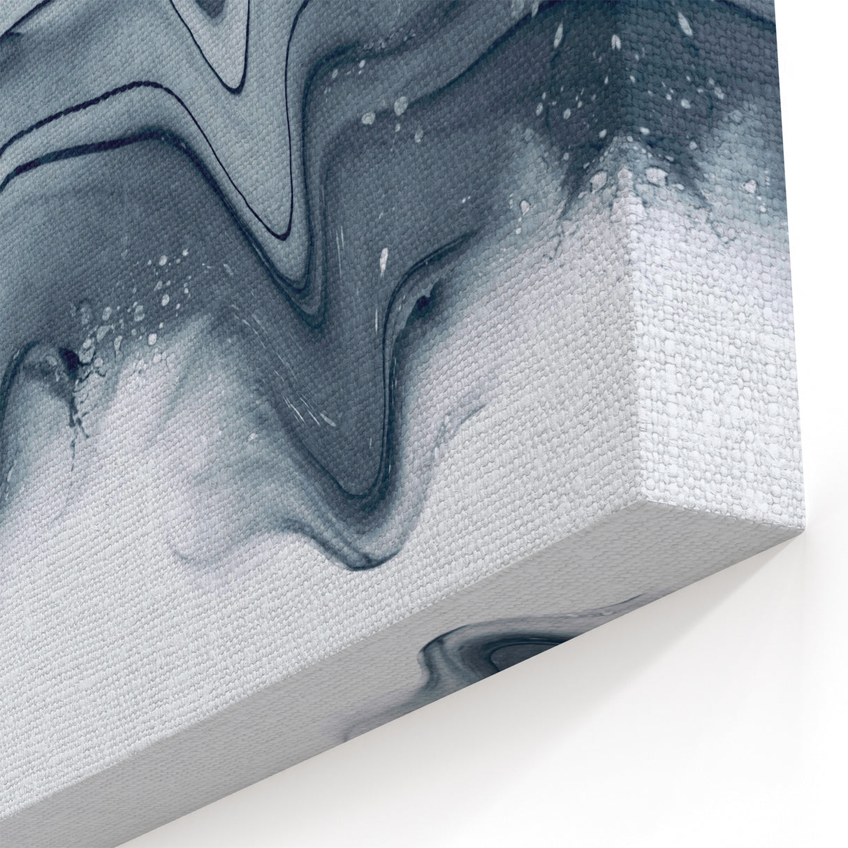 Modern Fluid Art Prints – Monochrome Black & White Canvas Decor