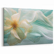 Abstract Fluid Canvas Art – Mint Green & Beige Wall Decor