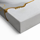 Luxury Fluid Acrylic Wall Decor – Black, Gray & Gold Canvas Art