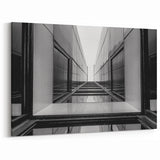 Urban Architectural Wall Art – Modern Black and White Print