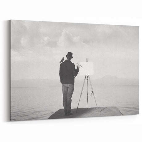 Modern Cityscape Wall Art – Surreal Artist Reflection Print