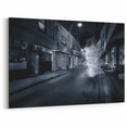 City Skyline Wall Art – Cinematic Moody Night Street Print