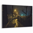 Urban Skyline Canvas Prints - Golden City Night Photography