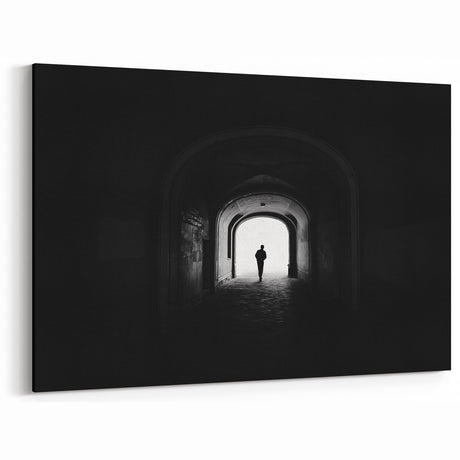 Contemporary City Wall Decor – Black & White Urban Art Print