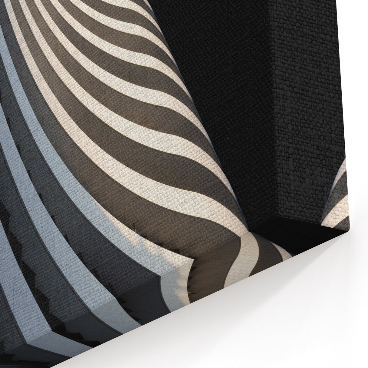 Urban Architectural Wall Art – Curved High-Rise Minimalist Print