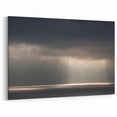 Black and White Minimalist Landscapes – Dramatic Ocean Light Print