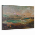Abstract Minimalist Landscape Paintings – Earthy Textured Nature Art