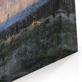 Abstract Minimalist Landscape Paintings – Textured Sunset Horizon Art