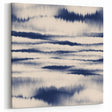 Minimalist Mountain Wall Art – Navy Blue Abstract Horizon Print