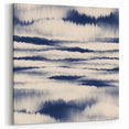 Minimalist Mountain Wall Art – Navy Blue Abstract Horizon Print