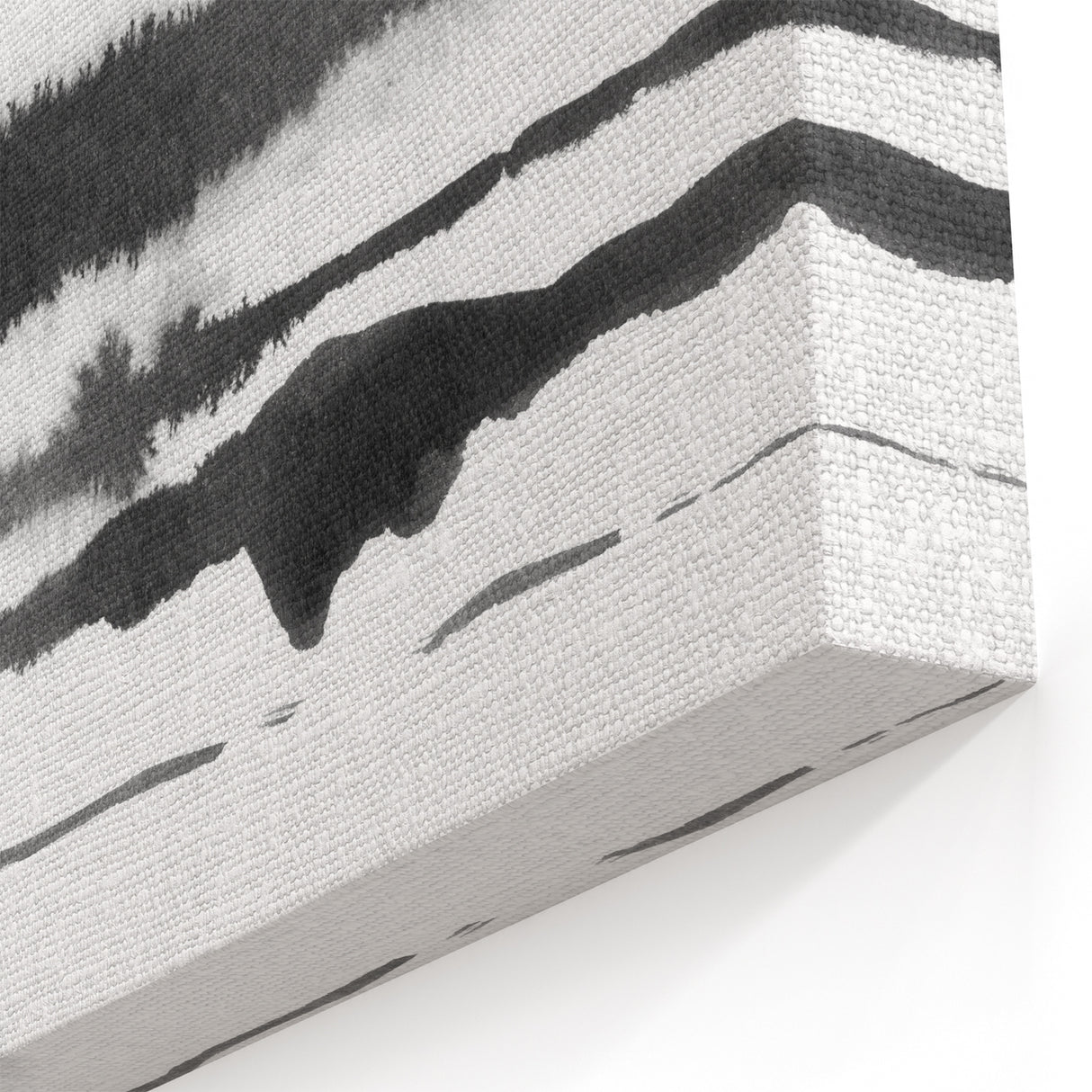 Black and White Minimalist Landscapes – Inked Forest Horizon View