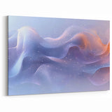 Modern Fluid Art Prints – Celestial Blue, Lilac & Peach Wall Decor