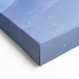 Modern Fluid Art Prints – Celestial Blue, Lilac & Peach Wall Decor