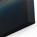 Minimalist Coastal Landscape Art – Dark Ocean Glow at Sunset