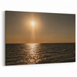Modern Minimalist Landscape Prints – Golden Sun Over Ocean Horizon