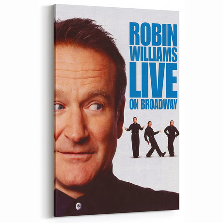 Classic 2000s Film Art - Robin Williams Live on Broadway Poster