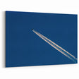 Minimalist Landscape Wall Art – Jet Trail Over Deep Blue Horizon
