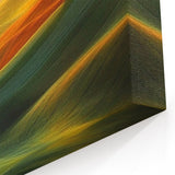 Contemporary Minimalist Nature Art – Golden Tree on Rolling Hills
