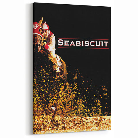 Iconic 2000s Movie Posters - Seabiscuit Vintage Racing Film Art