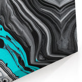 Modern Fluid Art Prints - Fluid Abstract Wall Art in Monochrome Style