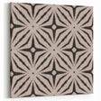 Earthen Harmony Abstracts - Neutral Star Pattern Abstract Wall Art