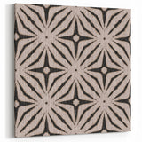 Earthen Harmony Abstracts - Neutral Star Pattern Abstract Wall Art