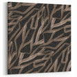 Earthen Harmony Abstracts - Fluid Organic Line Art in Black and Beige