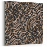 Earthen Harmony Abstracts - Swirling Organic Line Art in Black and Beige
