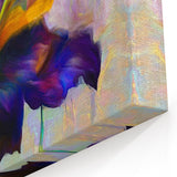 Modern Fluid Art Prints - Fluid Abstract Wall Art in Purple & Gold