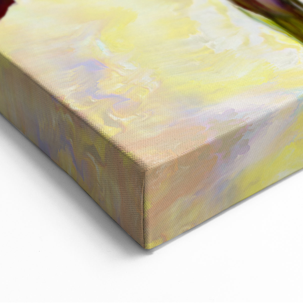 Modern Fluid Art Prints - Fluid Abstract Wall Art in Purple & Gold