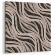 Earthen Harmony Abstracts - Flowing Line Art in Beige and Black