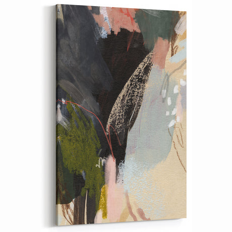 Earthen Harmony Abstracts - Bold Brushstroke Abstract Art in Earth Tones