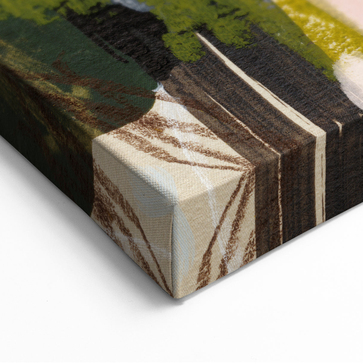 Earthen Harmony Abstracts - Bold Brushstroke Abstract Art in Earth Tones