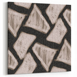 Earthen Harmony Abstracts - Geometric Triangular Abstract Art