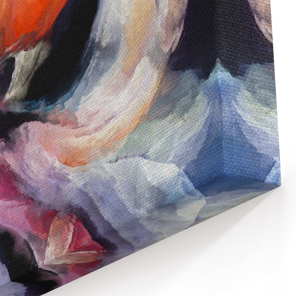 Modern Fluid Art Prints in Purple and Peach - Fluid Abstract Wall Art